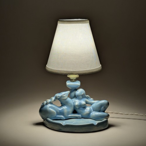 Lampe art déco céramique - lampe,