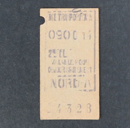 Ancien ticket paris métro - ancien,