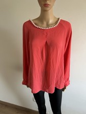 Blouse rose corail à manches