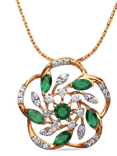 Pendentif diamant rond - pendentif,