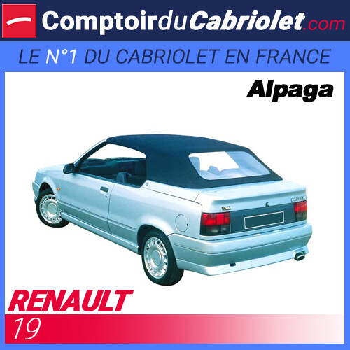 Capote noire renault - capote, r19