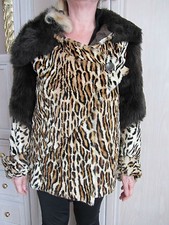MANTEAU FAUSSE FOURURE LEOPARD