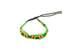 Bracelet brésilien amitié fil de nylon tresse  Jamaïque rasta 8218