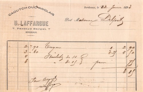 1893 caoutchouc anglais - 1893,