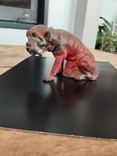 Chien Bulldog En Fonte XIXe