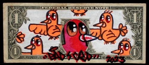 Street art urban dollar - art-urban, art-dollar