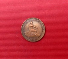 rare , espagne piece de cingo centimos  de  1870 , bon  état  a voir