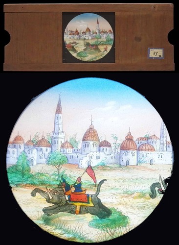 Plaque lanterne magique - , 1880