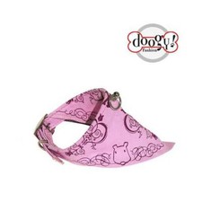 Collier Bandana réglable tissu rose Doogy Gamme Plage