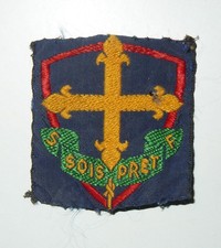 ANCIEN INSIGNE TISSU SCOUTS DE FRANCE " SOIS PRÊT " - SCOUT - SCOUTISME