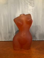 RARE! JOLI BUSTE PUBLICITAIRE DE MAGASIN, EN RÉSINE DE COULEUR "AUBADE" VINTAGE