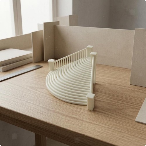 Escalier rond miniature - escalier,