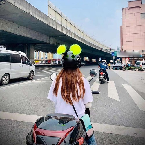 Moto vélo ski casque tresses - vélo,