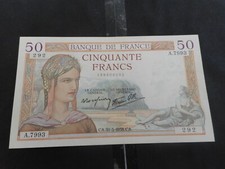 billet de 50 francs CERES
