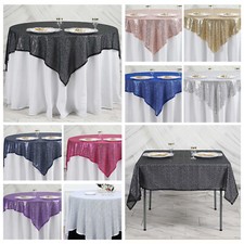 Sequin Table Tissu Housse Paillette Scintillant Brillant Anniversaire Noces Déco