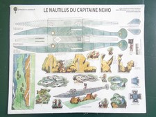 LE NAUTILUS DU CAPITAINE NEMO Jean Bruneau Maquette papier planche à découper