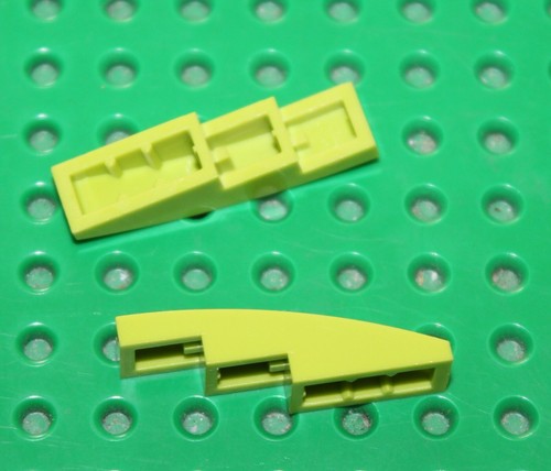 Lego lime slope curved - lime, ref
