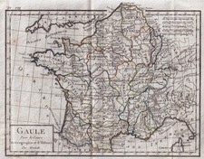 Carte XVIIIe La Gaule Gaulois