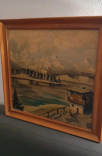 Tableau ancien paysage - ancien,