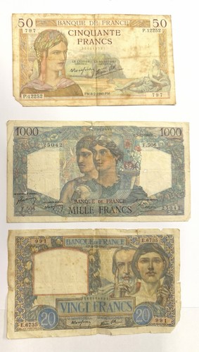 Lot billets banque - lot, 3