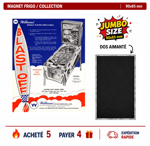 Magnet frigo blast off 90x65 - magnet,