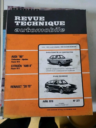 Revue technique renault - technique, r20