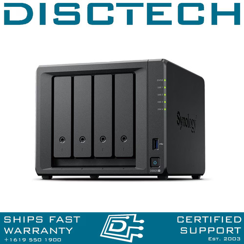 Synology 64tb ds925 16tb - 64tb, ds925+