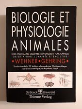 Biologie et physiologie animales. Bases moléculaires, cellulaires, anatomiques 