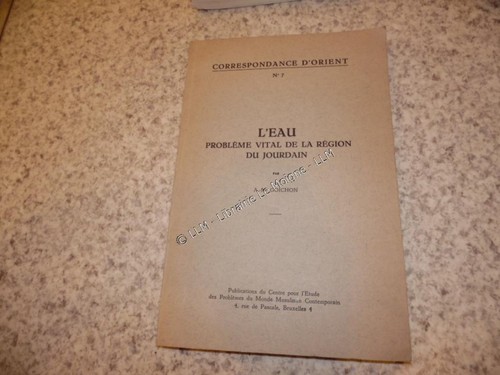 1964 eau problème - 1964.l'eau, vital