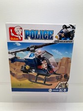 Boite style lego SLUBAN 0638B HELICOPTERE POLICE ( neuf )