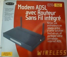 Modem adsl belkin avec routeur f5d7630-4a (fr) 54 Mbps 10/100 Wireless G