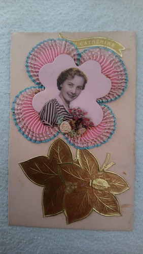Cpa fantaisie sainte - /,