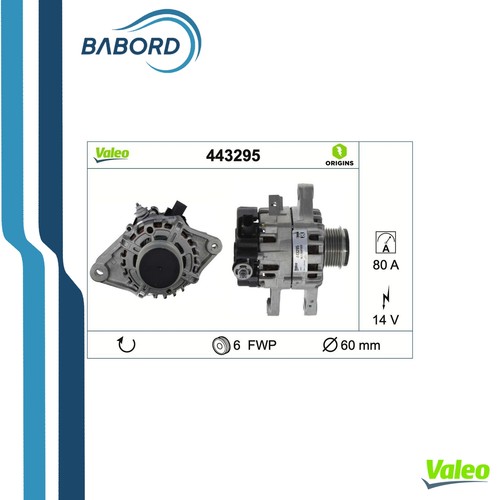 Valeo 443295 alternateur - 443295,