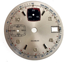 Dial cadran type racing vintage Rallye VALJOUX 7765 Zifferblatt 30,3 mm N6