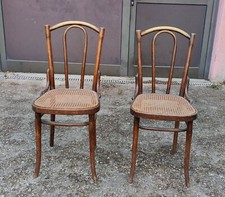 2 CHAISES DE BISTROT HETRE BOIS COURBE THONET 