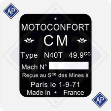 Plaque de cadre Motoconfort