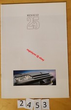 RENAULT 25 TX, V6 i, GTD, TURBO D Prospectus Allemand 10/1988 30 pages