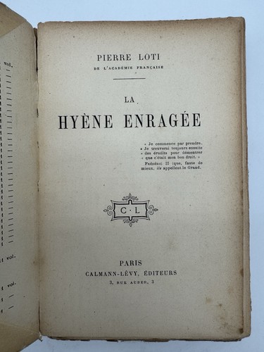 Pierre loti hyène - loti,