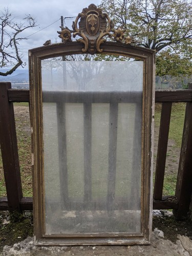 Cadre miroir bois - miroir, en