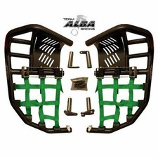 Yamaha Raptor 700 Nerf Bars Pro Peg Heel Guard Alba Racing Noir Vert 197T7BG
