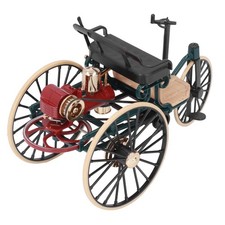 1:12 Scale Classic Tricycle Model Ornaments High Simulation Retro Alloy Car