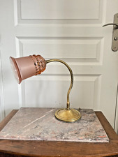 Ancien Lampe à Poser Col de