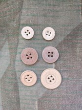 Rare - Boutons en carton pour uniformes ou parkas allemands - Militaria WW2