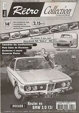 RETRO COLLECTION 39 2003 ROULER EN BMW 3.0 CSi SIMCA ARONDE P60 ETOILE 6 1961