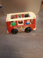 Fisher Price - Mini Bus vintage  avec 5 Figurines