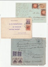 POLAND POLSKA 2 postcard 4 covers 1 ct discounted