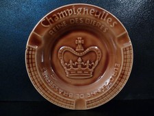 cendrier publicitaire ancien biere"champigneulles"faience
