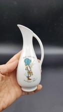 Vase Holly Hobbie Petit Solitaire porcelaine Vintage Retro "Start Each Day ..."