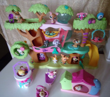 Maison Arbre des Little  Pet Shop  Hasbro + Figurines + Accessoires