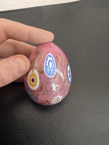 Vintage murano art glass egg - vintage,